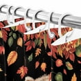 thumbnail image 6 of Shower Curtain 72"W x 78"L Fall Thanksgiving Bear Pumpkins Maple Leaves Fabric Shower Curtains Set with Hooks Water Repellent Bathroom Curtains Machine Washable Bathroom Accessories, 6 of 6