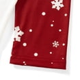 thumbnail image 5 of Inevnen Christmas Family Pajamas Matching Set Tree Letters Print T-shirt with Snow Print Pants, 5 of 6