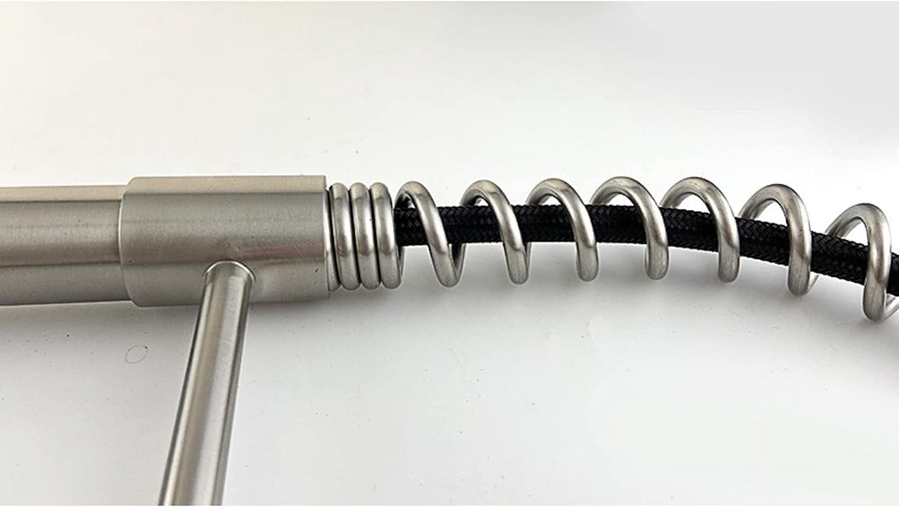 Kitchen Faucet with Pull Down Sprayer Stainless Steel Brushed Nickel Pull Out Kitchen Faucets Commercial Spring Kitchen Sink Faucet Deck Mounted Modern Sink Tap with Standard Fittings