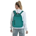 thumbnail image 5 of Yiaed Teal Print Lightweight Backpack Travel Backpacks Hiking Daypack for Women Men, 5 of 5