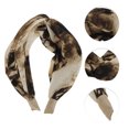 thumbnail image 3 of Unique Bargains 1 Pc Wide Tie Tie-dye Headbands for Women Coffee Color, 3 of 6