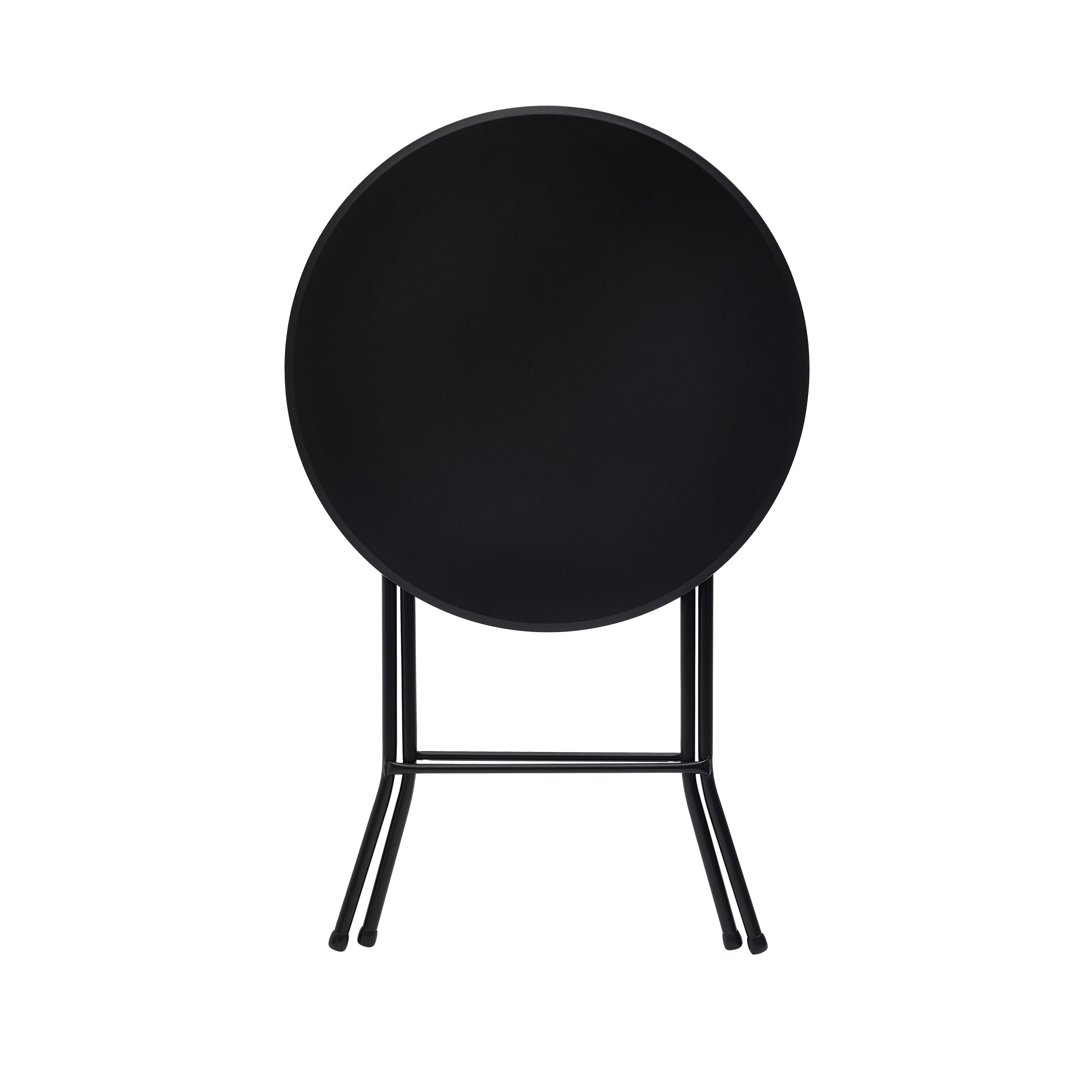 Mainstays 31" Round High-Top Cocktail Folding Table, Black