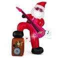 thumbnail image 1 of Gymax 8.4 ft Outdoor Inflatable Santa Claus w/Music Sound-synced Light Effect LED Lights Multicolor, 1 of 6