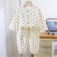 thumbnail image 2 of masbird Toddler Kids Pajamas Viscose from Bamboo Sleepwear Funny Graphic Print PJs for Boys Girls 6-12 Months 12-24 Months 2t 3t 4t 5t 6t 7t 8t 9t Children(Coffee,4-5 Y), 2 of 4