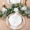 thumbnail image 3 of HOMEIORA 4 Pack Cloth Napkins, Cotton Linen Dinner Napkins, 18" x 18" Napkins Cloth Washable, Soft, Durable, Absorbent - White, 3 of 4