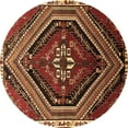 thumbnail image 1 of Ahgly Company Indoor Round Persian Brown Traditional Area Rugs, 4' Round, 1 of 4