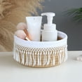 thumbnail image 4 of GadgetVLot Tassel Storage Basket Cosmetic Remote Control Entrance Sundries Cotton Thread Storage Box, 4 of 15