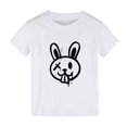 thumbnail image 3 of AOMPMSDX Easter Shirt Toddler Boys Girls Happy Easter T Shirt Kids Cute Bunny Rabbit Graphic Tees Tops White 6 Years-7 Years, 3 of 3