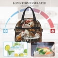 thumbnail image 4 of Uemuo Cartoon Scottish Duck Printed Lunch Bag Lunch Box Reusable Insulated Lunch Tote Bag, Leakproof Thermal Cooler Sack Food Handbags Case High Capacity, 4 of 5