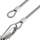 thumbnail image 1 of 200 piezas de fundas de aluminio, férulas de cable de aluminio, clip de engarce de aluminio con tapas de doble extremo para cable de acero, cable de avión, plata (2 mm/0,079 pulgadas), 1 of 2