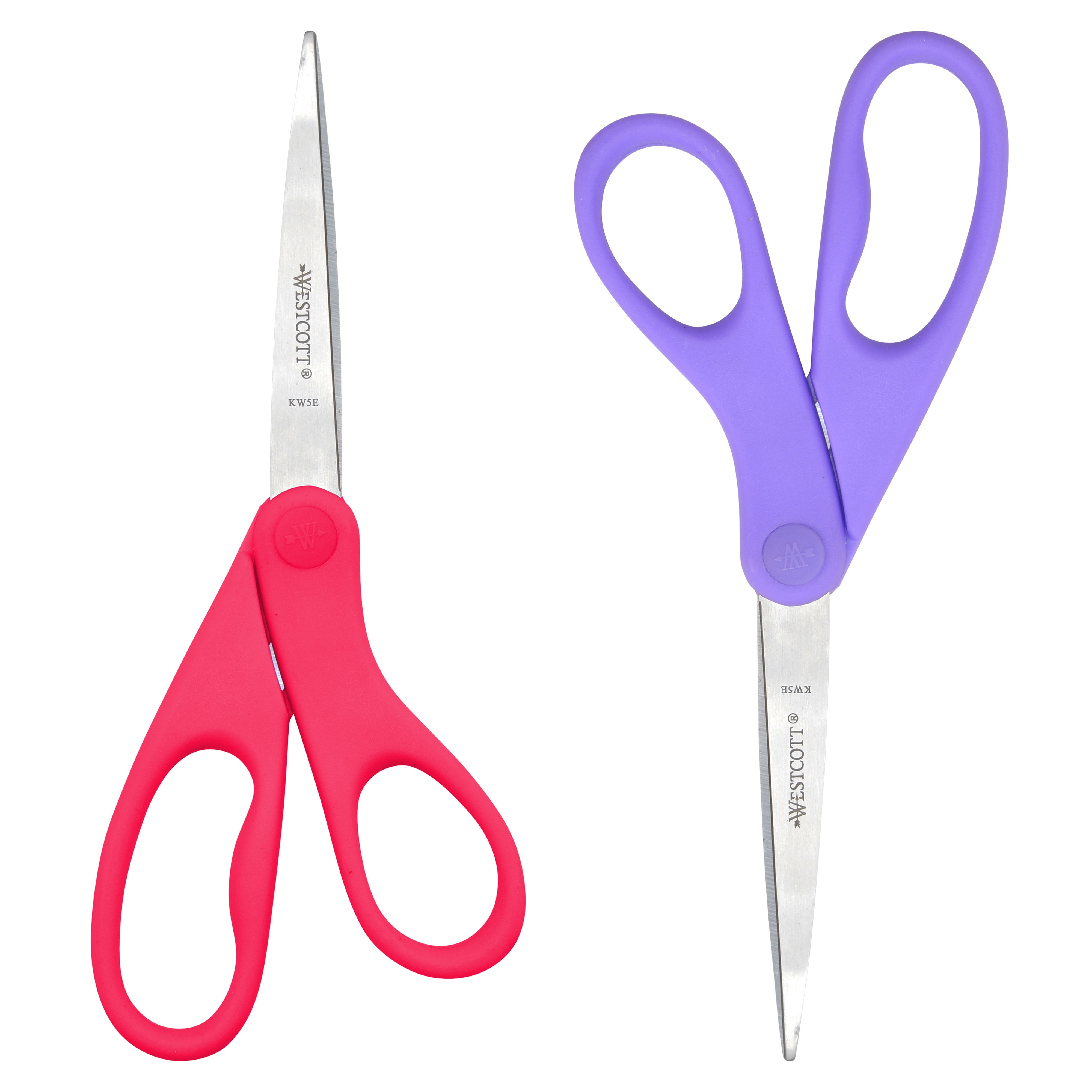 Westcott Student Scissors, 7", Stainless Steel, Hard Handle, for School