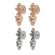 thumbnail image 1 of Sujetadores para cortinas BLESIY 2 pares decorativos de cristal Gancho de pared Perchero plata dorada, 1 of 8