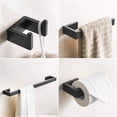 thumbnail image 4 of AWZTOO 4 Piece Bathroom Hardware Set Wall Mount Bathroom Accessories Bathroom Towel Holder Bar Set Stainless Steel Bath Fixtures Polished Chrome, 4 of 5