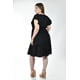 thumbnail image 3 of Vestido corto con olanes Roman Fashion /Tallas Extras, 4355 (Negro) negro 38, 3 of 6