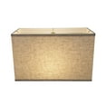 thumbnail image 4 of Aspen Creative 36006, Transitional Rectangular Hardback Shaped Spider Construction Lamp Shade in Beige, 8" + 16" wide (8" + 16") x (8" + 16") x 10", 4 of 6