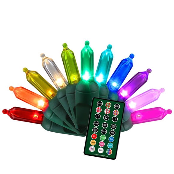 Luces navideñas para celebraciones, LED de platino, T5, 15 m, 50 bombillas