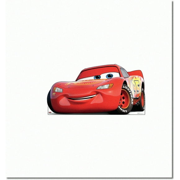 Lightning McQueen Standee Taille Réelle - Marchandise Officielle Pixar Cars 3 - Parfait pour Fêtes, Événements et Temps de Jeu!