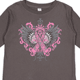 thumbnail image 4 of Inktastic Breast Cancer Cool Wings Boys or Girls Long Sleeve Toddler T-Shirt, 4 of 5
