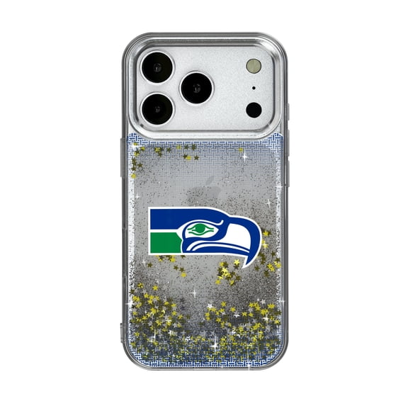 Seattle Seahawks Linen Logo iPhone Glitter Case