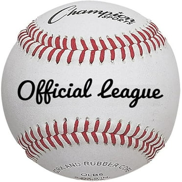 Champion Sports Leather Baseball Set: Dozen Indoor / Outdoor Genuine Leather Official League Baseballs for Practice Training or Real Game - OLB5 Pack of 12