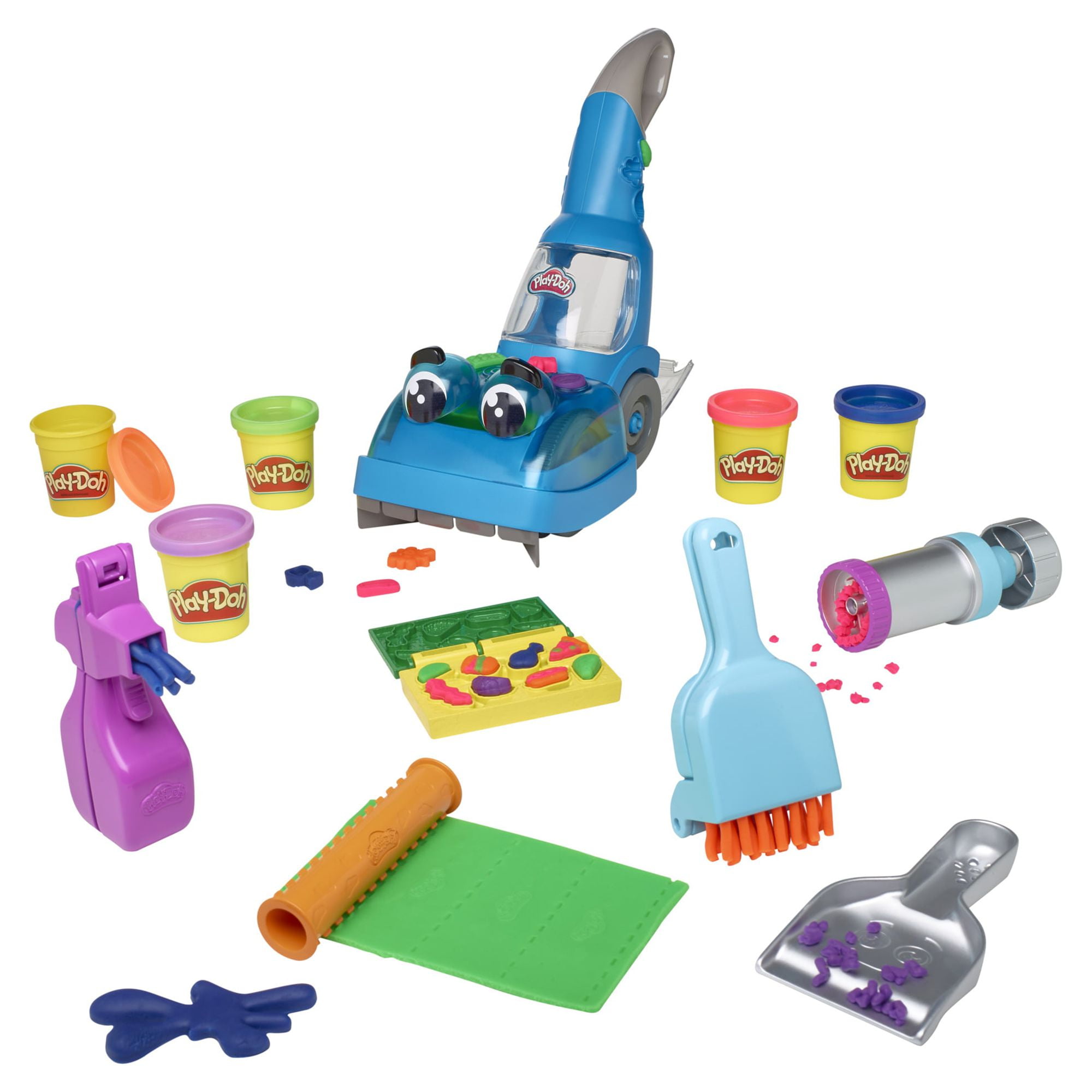 Play Doh Vacuum Cleaning: Assistant and Wiggles Tackle a Big Mess