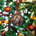 thumbnail image 4 of Colgante Navidad Acrílico Cóncavo Texturizado Creativo Redondo A, 4 of 7