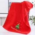 thumbnail image 1 of Nsxcdh Christmas Towel Face Towel Gift Red Green Polyester 30.7x18.8in Soft Festive Absorbent for, 1 of 9