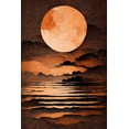 thumbnail image 2 of Treechild 23x32 Gold Ornate Wood Framed with Double Matting Museum Art Print Titled - Full Moon, 2 of 4