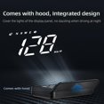 thumbnail image 5 of Car HUD Display GPS Speedometer Fatigue Driving Warning KM/h MPH Setting Compass for Cars Trucks Bikes MotorcyclesWhite Light, 5 of 5