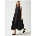 thumbnail image 2 of Mixray Collection Crew Neck Sleeveless A-Form Maxi Dress, 2 of 7