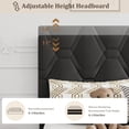 thumbnail image 5 of Twin-XL Size Bed Frame, Platform Bed Frame with Upholstered Adjustable Headboard, Mattress Foundation with Strong Wooden Slats Support, No Box Spring Needed, Noise Free, Easy Assembly, Gray, 5 of 8