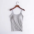 thumbnail image 2 of Women Tank With Built-in Bra Adjustable Spaghetti Strap Tank Top Gift For Christmas Birthday New Year, 2 of 5