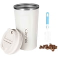 thumbnail image 1 of Taza Termo de Café de Acero Inoxidable 304 con Tapa, Vaso Térmico para Café con Cuerda y Cepillo, Taza de Vacío para Bebidas (blanco), 1 of 4