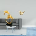 thumbnail image 2 of Figura de delfín,Colección de adornos de escritorio con figuras de delfines,Estatua decorativa moderna para el hogar,artesanías artísticas,Figura de pájaros,Figura de pájaro, 2 of 8