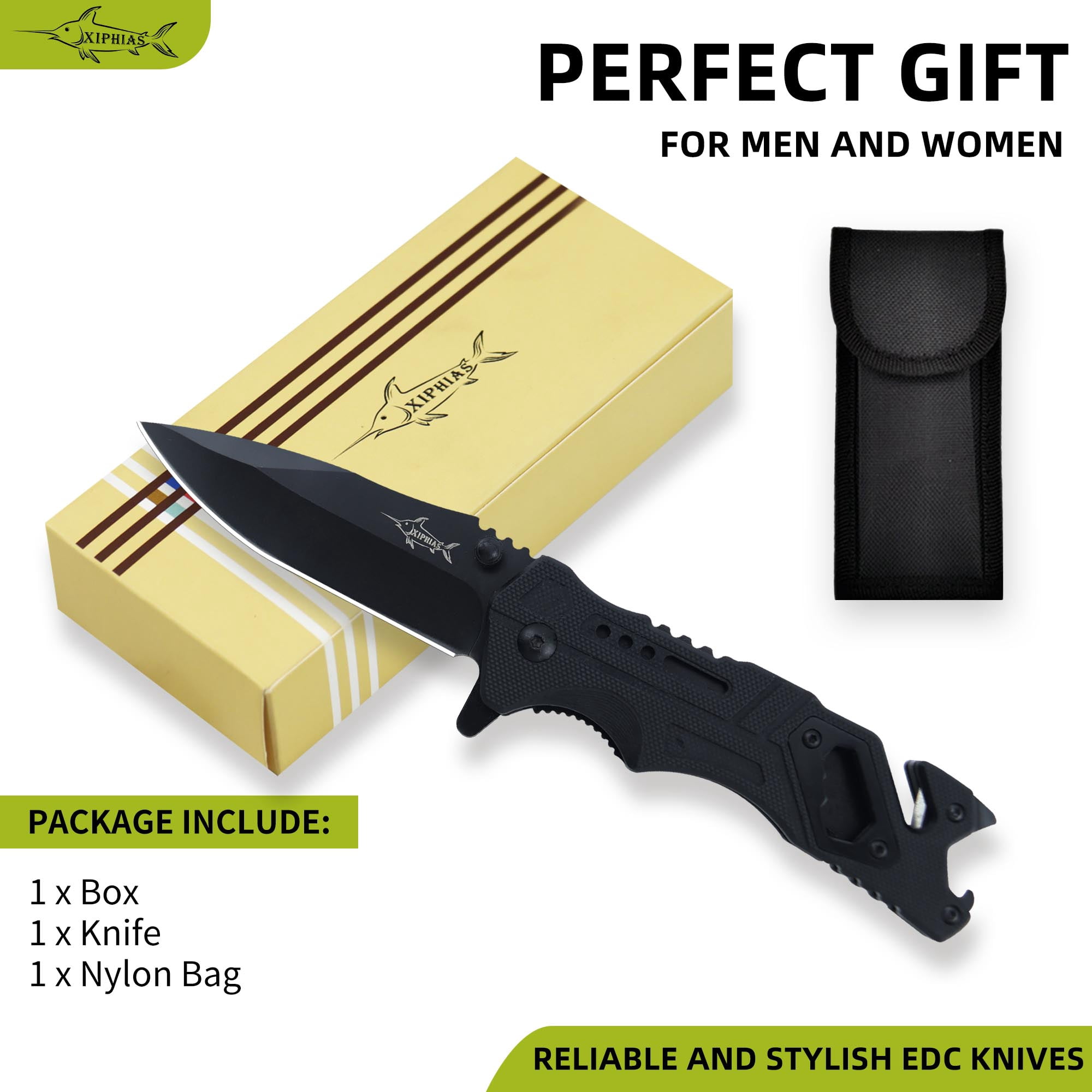 Multifunctional Pocket Folding Knife - 7.9" Total - XSR235B