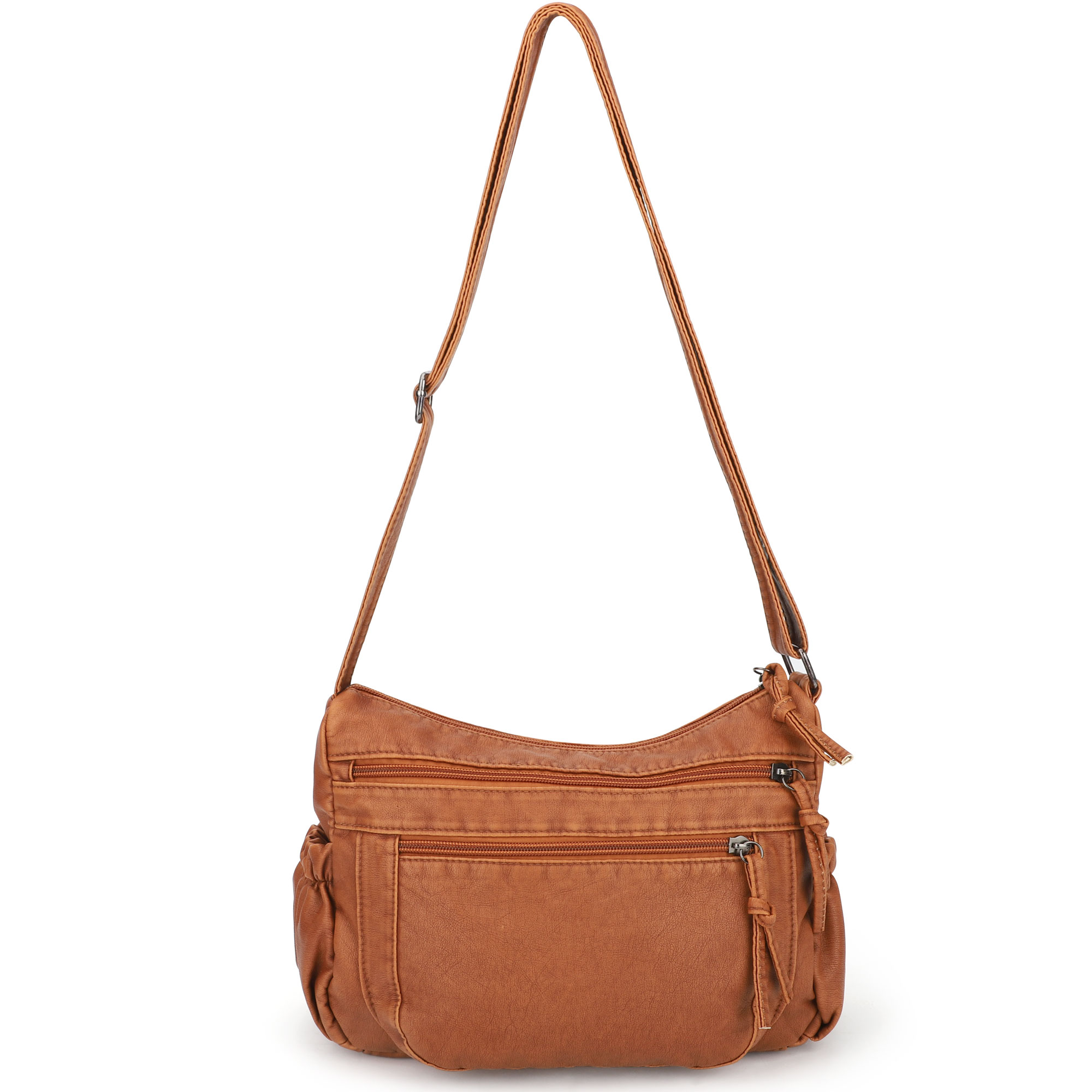 Vintage Handbag for Women, TSV Soft Leather Crossbody Bag with Adjustable Strap, Waterproof Shoulder Bag