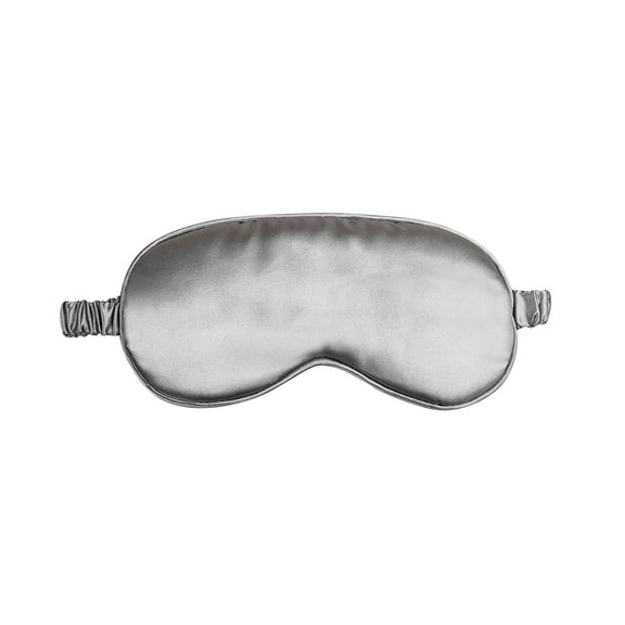 1 Pcs Silk Sleep Mask, Soft Eye Mask with Elastic Strap, Lightweight Blindfold for Men, Women, Travel, and Naps (Gray)