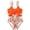 Orange, variant on XEGLSBU Toddler Swimsuit Girl 2T Girls Swimsuits Bikini 1 Piece Floral Swimsuit Bathing Suit Girls' Swimwear Orange Size 8-9 Years