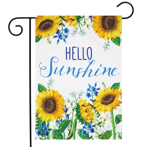 Briarwood Lane Hello Sunshine Summer Burlap Garden Flag