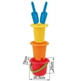 thumbnail image 2 of Hape 5-In-1 Beach Set W/ Buckets & Shovels, 2 of 5