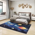 thumbnail image 2 of Space Rugs for Kids Room - 4x5 Rug - Space Rug - Galaxy Planet Universe Area Rug - Kids Boys Nebula Rugs - Outer Space Carpet, 2 of 7