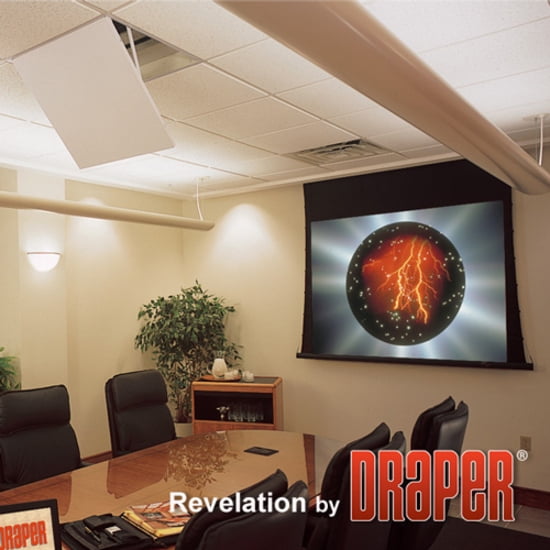 Draper Revelation Projector CeilingRecessed Mount with Environmental