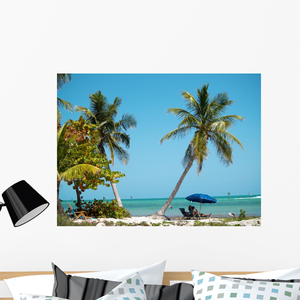 Beach Key West Wall Mural by Wallmonkeys Peel and Stick Graphic (36 in ...