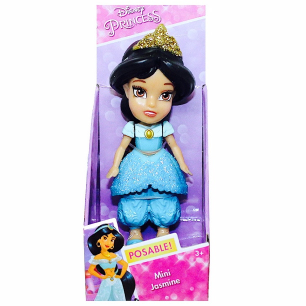 Jasmine Sparkly Dress Aladdin Disney Princess Mini Toddler Doll 3