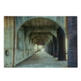 thumbnail image 2 of Urban Cutting Board, Corridor of Concrete Pillars Structure Urban Industrial Rustic Style Art, Decorative Tempered Glass Cutting and Serving Board, Large Size, Purple Brown, by Ambesonne, 2 of 3