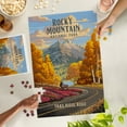 thumbnail image 5 of Lantern Press 1000 Piece Jigsaw Puzzle, Rocky Mountain National Park, Colorado, Trail Ridge Road, Fall Colors, Painterly Series, 5 of 5
