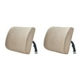 thumbnail image 3 of Transemion Relieve Back Pain Memory Cotton Lumbar Support Pillow Wide Application light brown 33x32x10cm 2Set, 3 of 6
