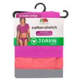thumbnail image 4 of Bikini Fruit Of The Loom para Mujer, Multicolor Cotton Stretch 1 Paquete con 3 Piezas Talla 7, 4 of 4
