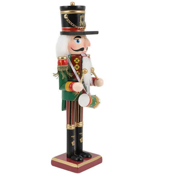 Christmas Walnut Soldier Nutcracker Home Decoration Christmas Decoration Christmas Desktop Decor Work 30x10cm Colorful