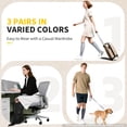 thumbnail image 4 of CAMBIVO Compression Socks for Women and Men, 3 Pairs Knee High Socks 10-15mmHg Mens Stockings for Running, Circulation, Nurses, and Travel, Black/Gray, 4 of 8